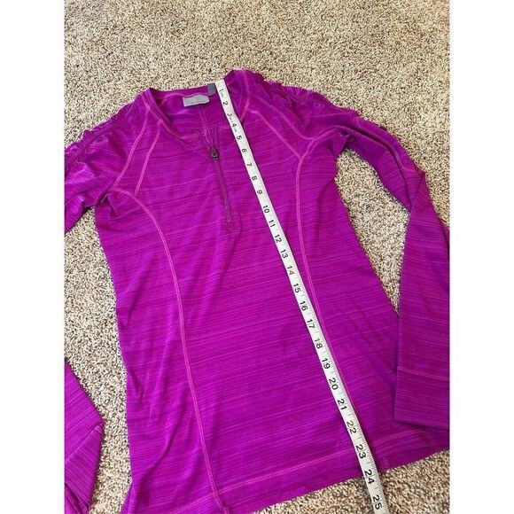 Athleta Women's XS Pink 1/4 Zip Long Sleeve Top Activewear - Picture 7 of 8